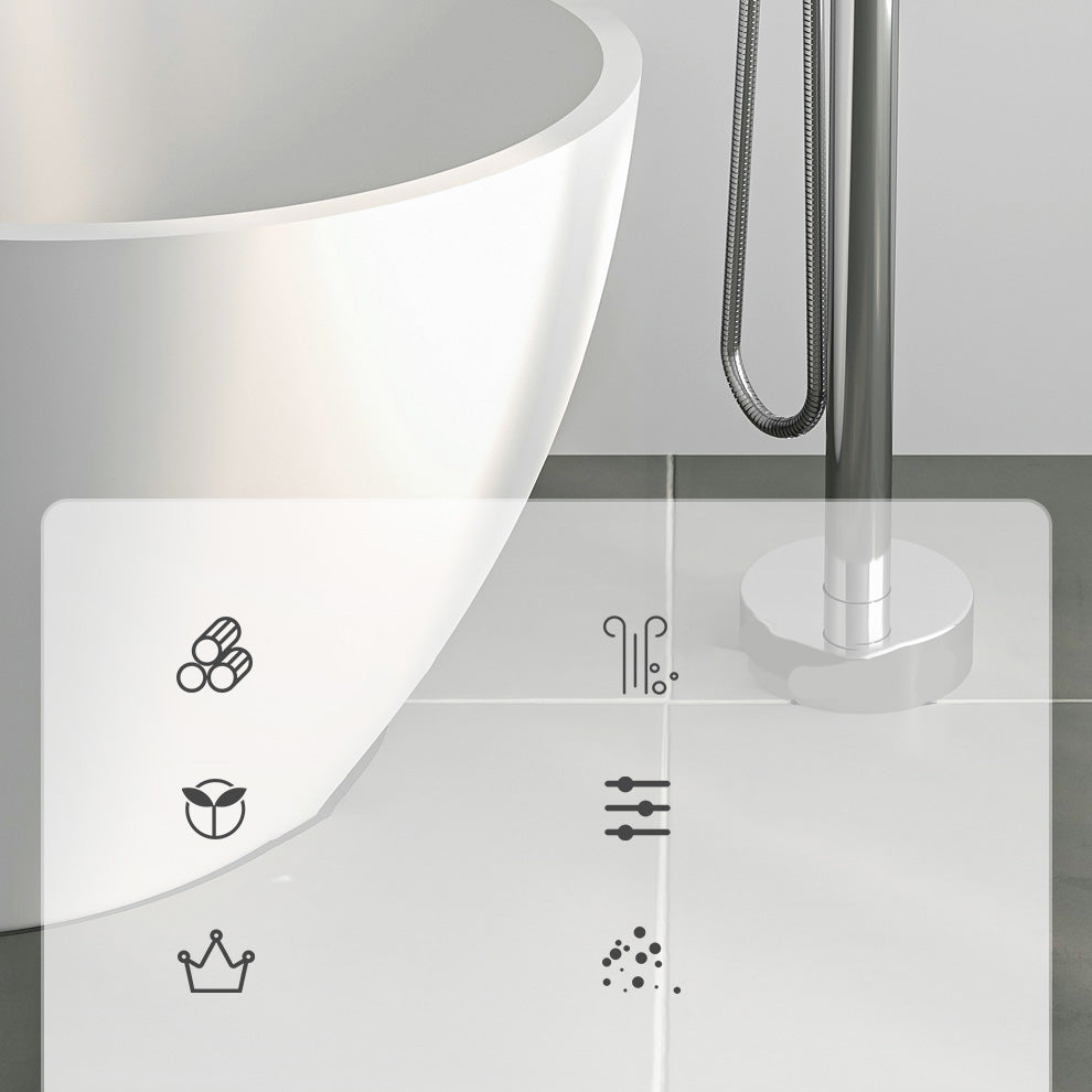 Modern Freestanding Bathtub Faucet One Handle Copper Freestanding Tub Filler Trim
