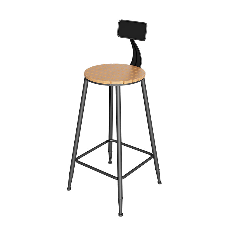 1/5 Pieces Faux Wood Bar Table Set with Metal Frame Industrial Rectangle Pub Table Set