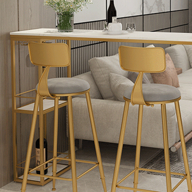 Glam Oval Bar Table and Stools 1/2/3 Pieces Bar Pub Table Set