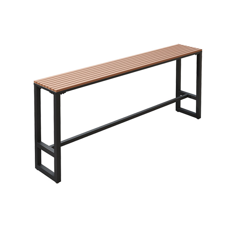 1/2/5 Pieces Modern Bar Table Set Rectangle Plastic Wood Counter Table with High Stools