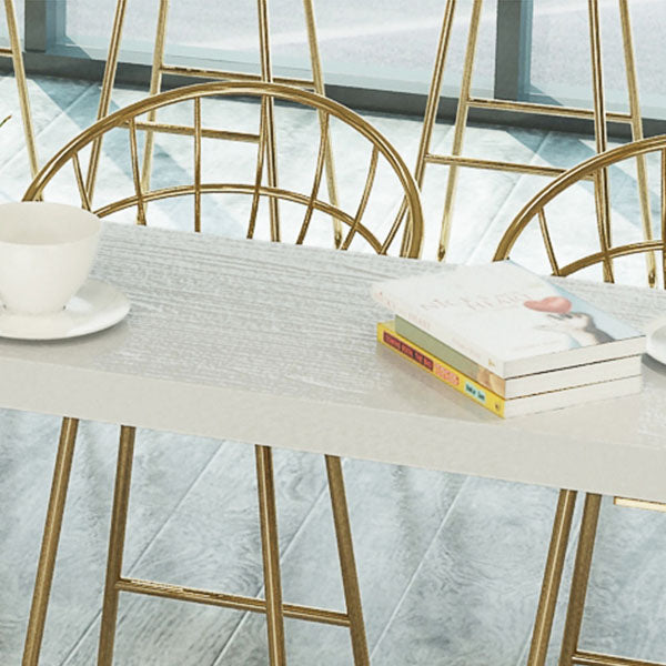 Glam Style Bar Table Set 1/5/9 Pieces Solid Wood Counter Table Set for Indoor