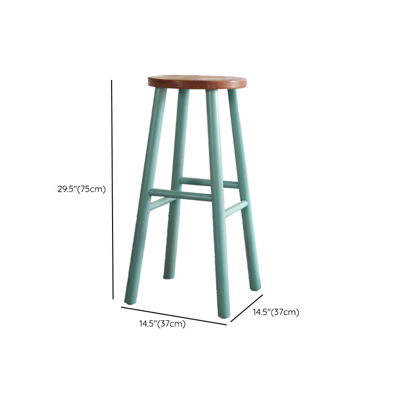 Modern Bar Table Set 1/6 Pieces Solid Wood Counter Height Set for Indoor