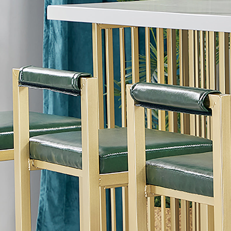 Modern Bar Stool and Table Set Rectangular 1/7 Pcs Pub Dining Set