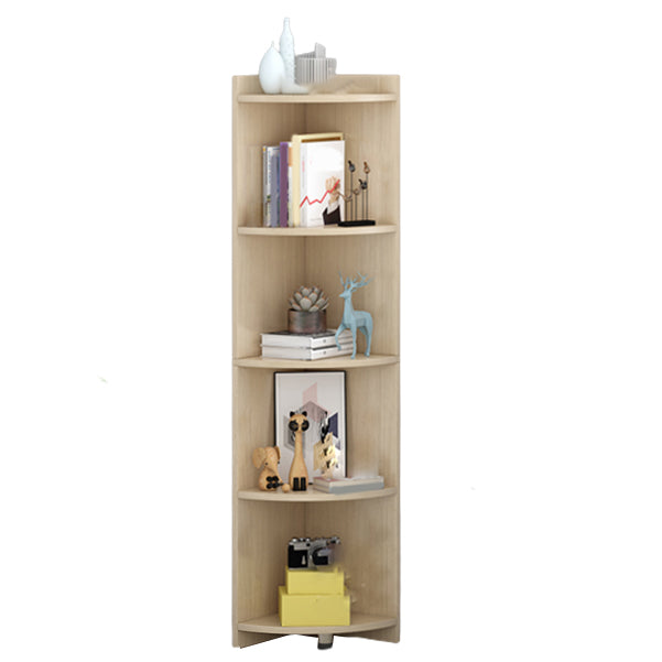 Modern Engineered Wood Bookshelf Corner Book Shelf for Living Room