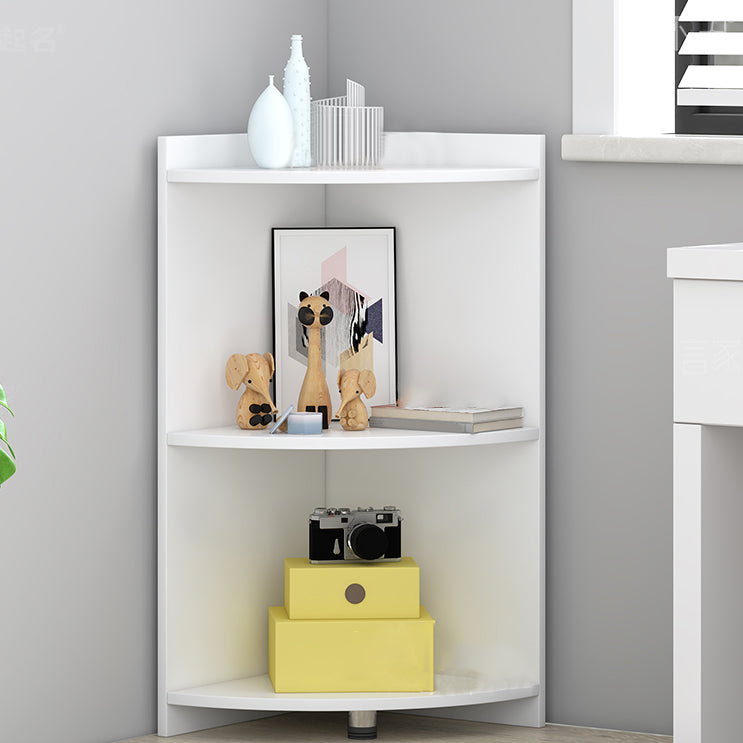 Modern Engineered Wood Bookshelf Corner Book Shelf for Living Room