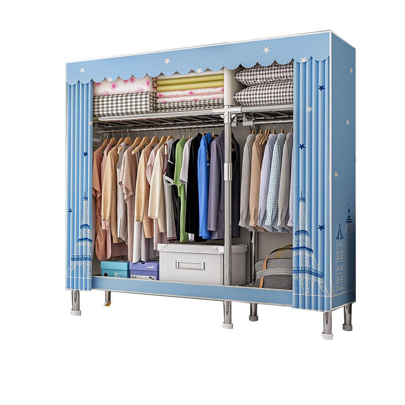 Steel Wardrobe Armoire with Legs Modern Wardrobe Cabinet for Home