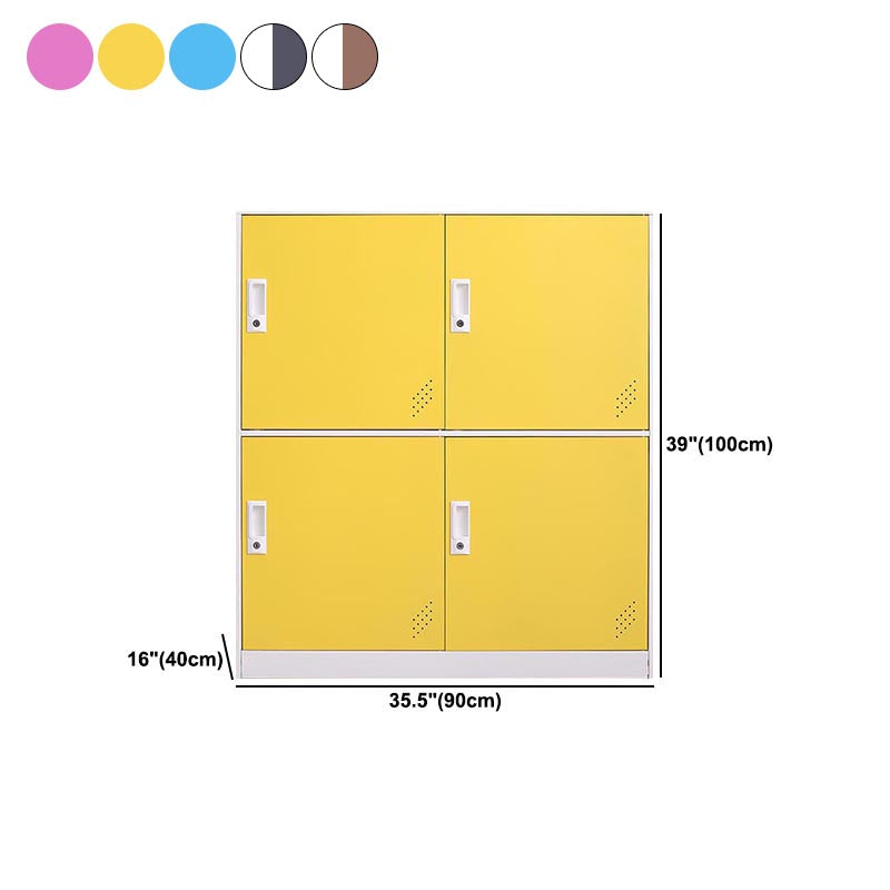 Non-Hanging Armoire with Lock Contemporary Storage Cabinet for Home