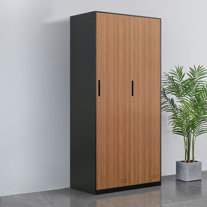 Metal Matte Finish Wardrobe Industrial Storage Cabinet with Hinged Doors