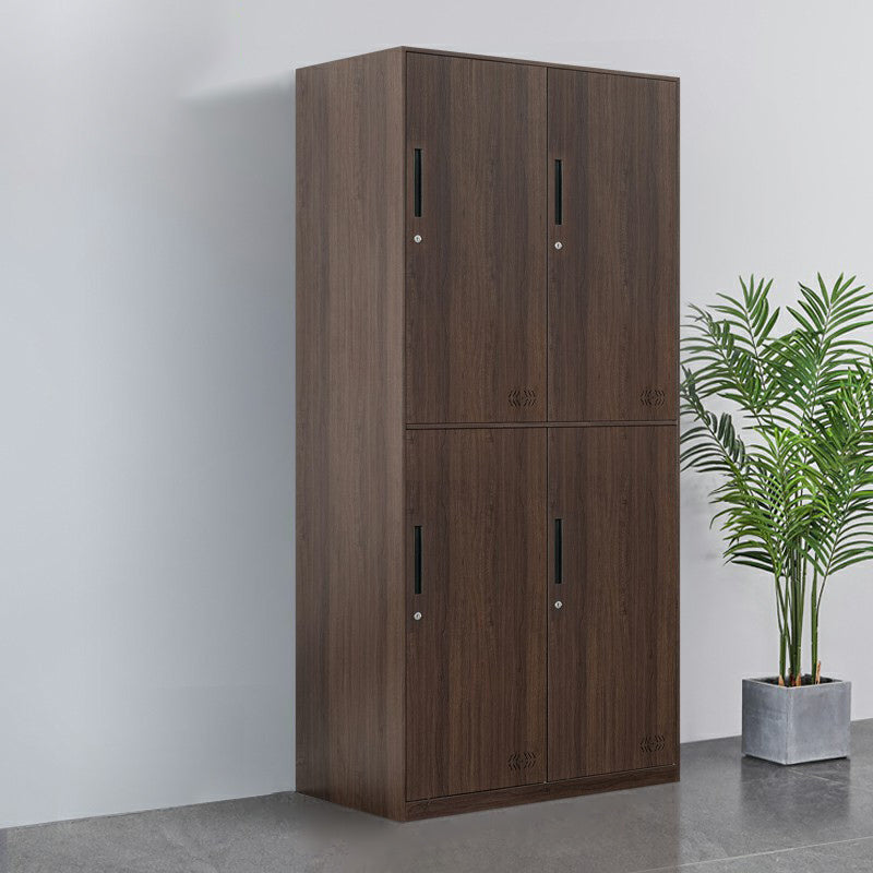 Metal Matte Finish Wardrobe Industrial Storage Cabinet with Hinged Doors