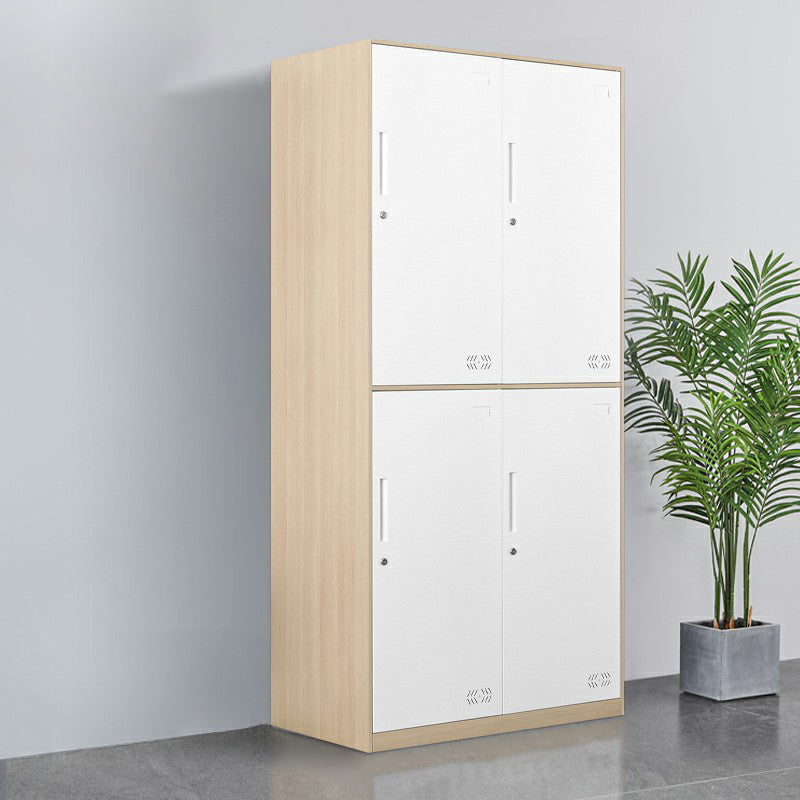 Metal Matte Finish Wardrobe Industrial Storage Cabinet with Hinged Doors