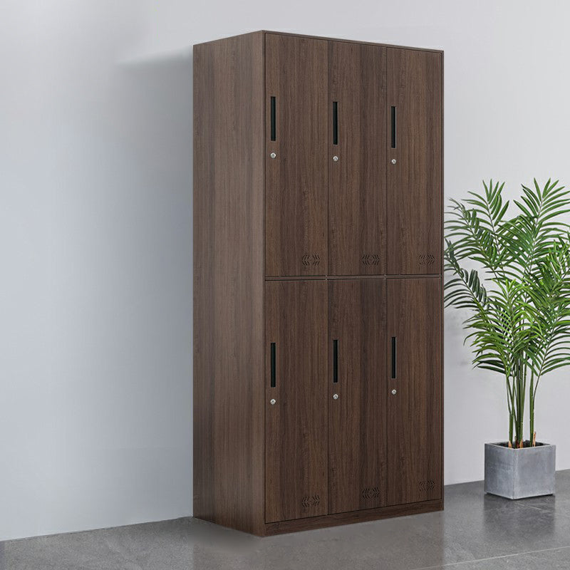 Metal Matte Finish Wardrobe Industrial Storage Cabinet with Hinged Doors