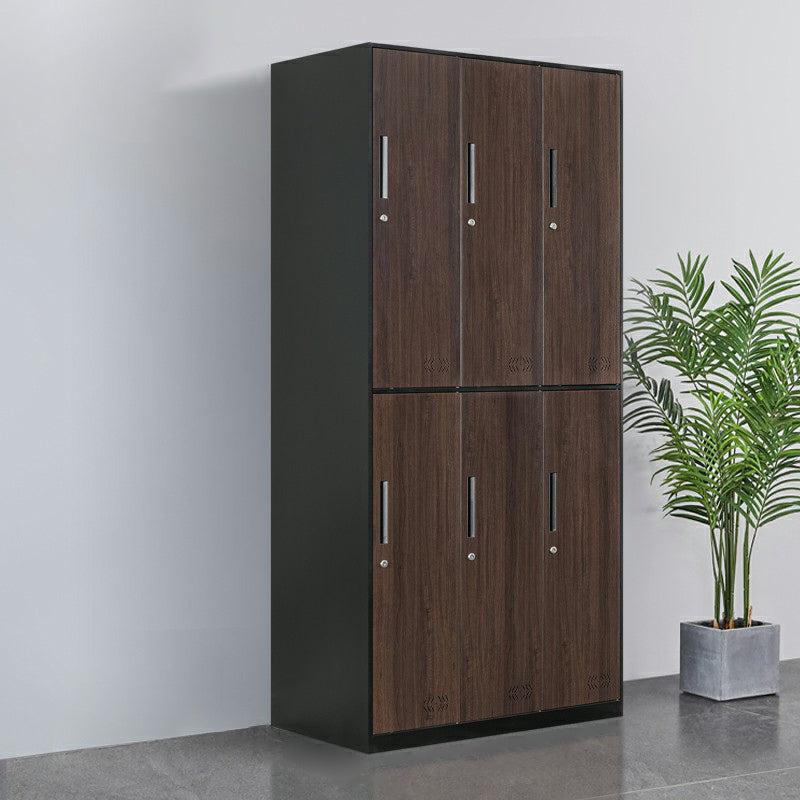 Metal Matte Finish Wardrobe Industrial Storage Cabinet with Hinged Doors