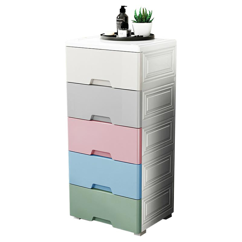 Plastic Storage Cabinet with Legs Modern Wardrobe Armoire for Home