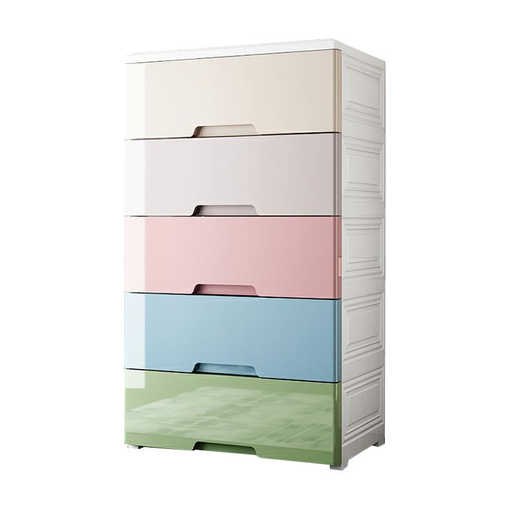 Plastic Storage Cabinet with Legs Modern Wardrobe Armoire for Home