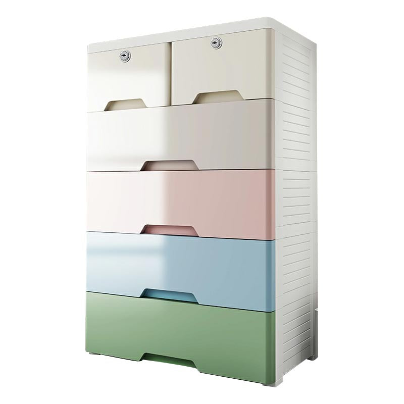 Plastic Storage Cabinet with Legs Modern Wardrobe Armoire for Home