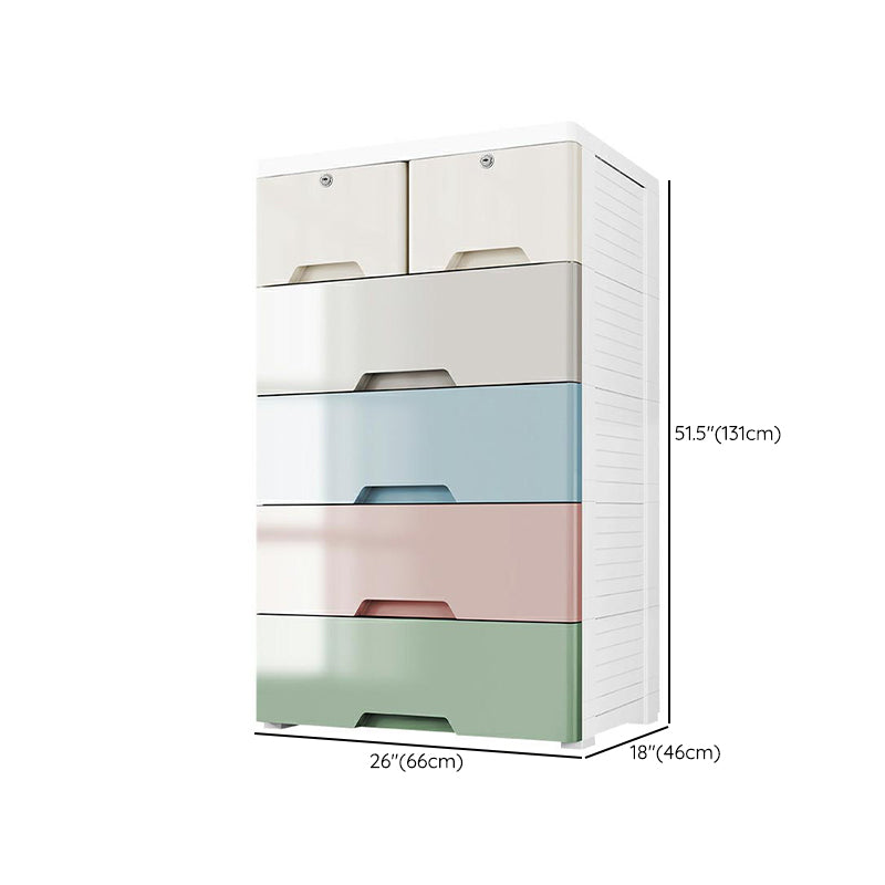 Plastic Storage Cabinet with Legs Modern Wardrobe Armoire for Home