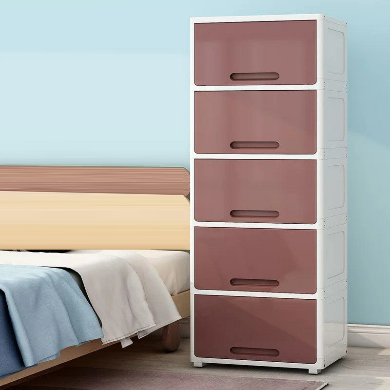 5-Door Storage Cabinet with Legs Non-Hanging Armoire for Home