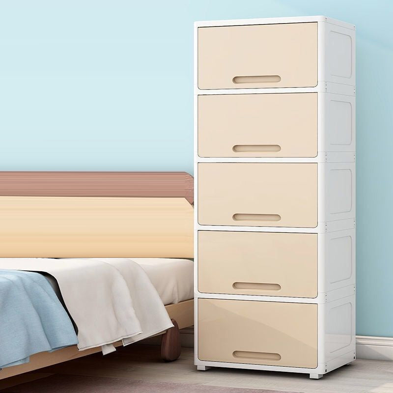 5-Door Storage Cabinet with Legs Non-Hanging Armoire for Home