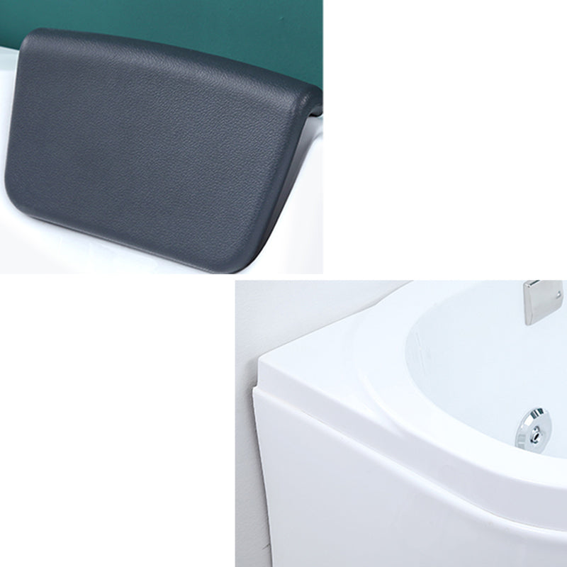 Modern Free Form Bathtub with Drain and Overflow Trim Acrylic Bath