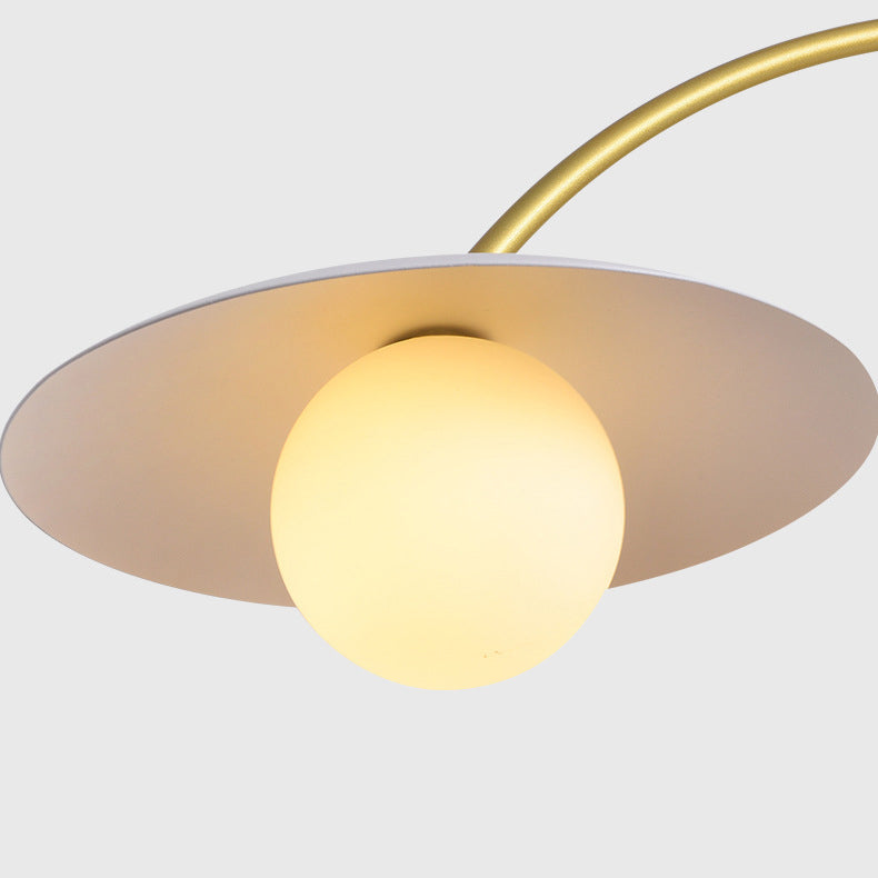 Gold and White Island Lights Contemporary Pendant Lights for Dining Room