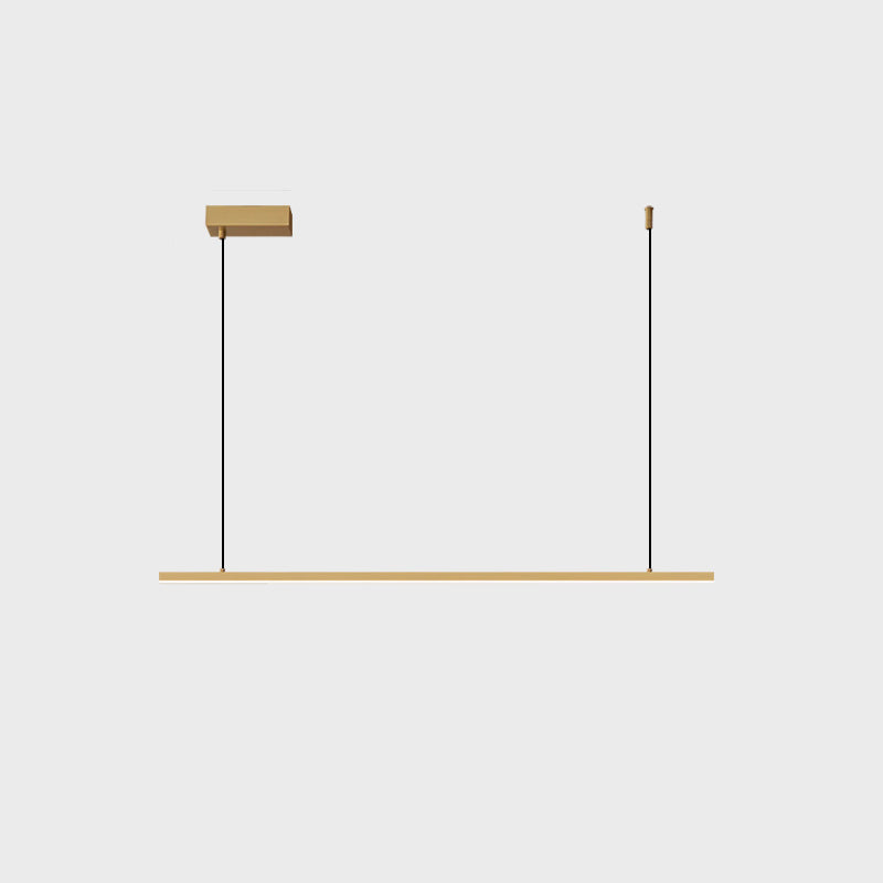 Contemporary Hanging Light Linear Metal Island Light Fixture for Dining Room