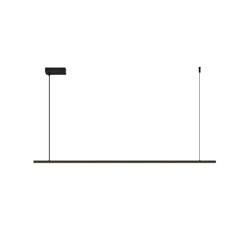Contemporary Hanging Light Linear Metal Island Light Fixture for Dining Room