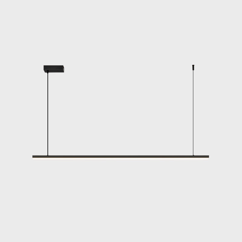 Contemporary Hanging Light Linear Metal Island Light Fixture for Dining Room
