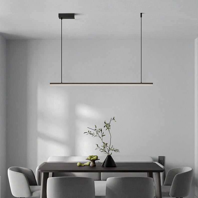 Contemporary Hanging Light Linear Metal Island Light Fixture for Dining Room