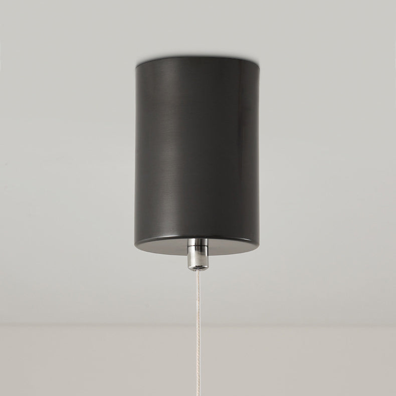 Linear LED Hanging Lamp Minimalism Island Light Fixture with Acrylic Shade for Dining Room