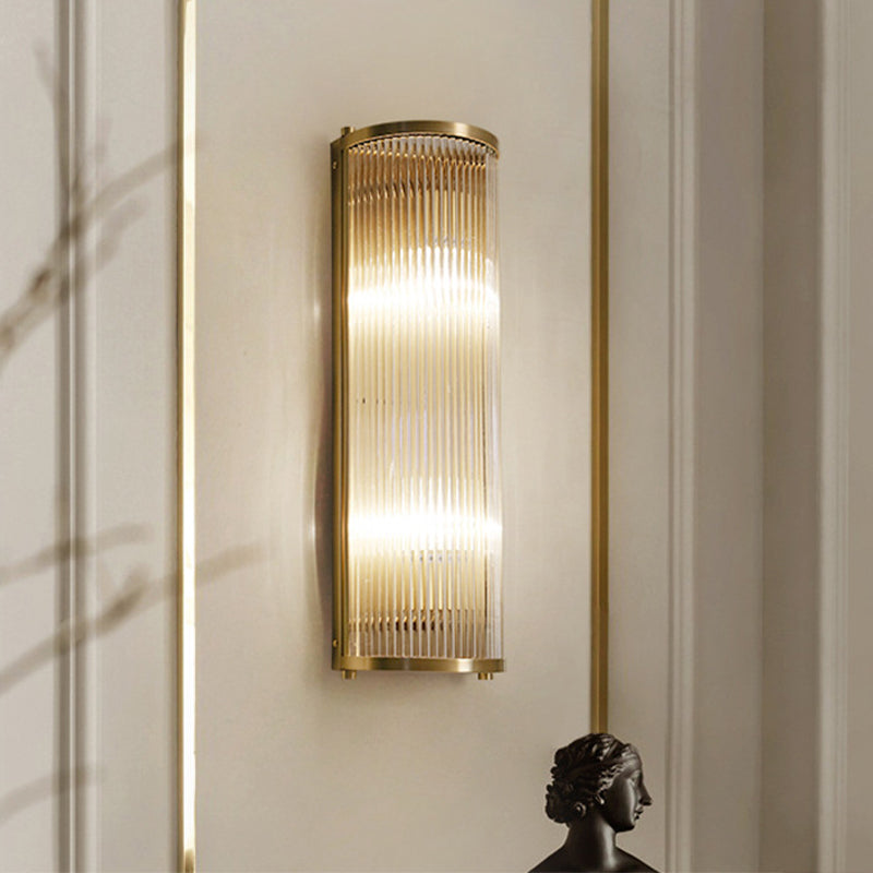 Wall Mounted Light Fixture Modern Glass Wall Mounted Lighting in Gold