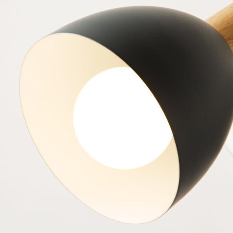 Nordic Style Metal Wall Light Bell Shape Adjustable Wall Lamp for Bedroom