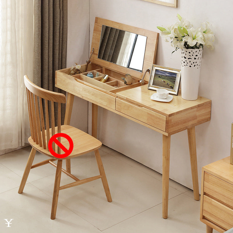 Scandinavian Make-up Vanity 17.71" Wide Vanity Tables with 1 Storage Drawer