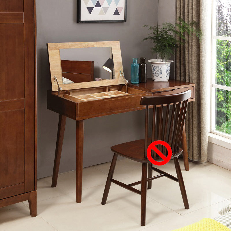 Scandinavian Make-up Vanity 17.71" Wide Vanity Tables with 1 Storage Drawer