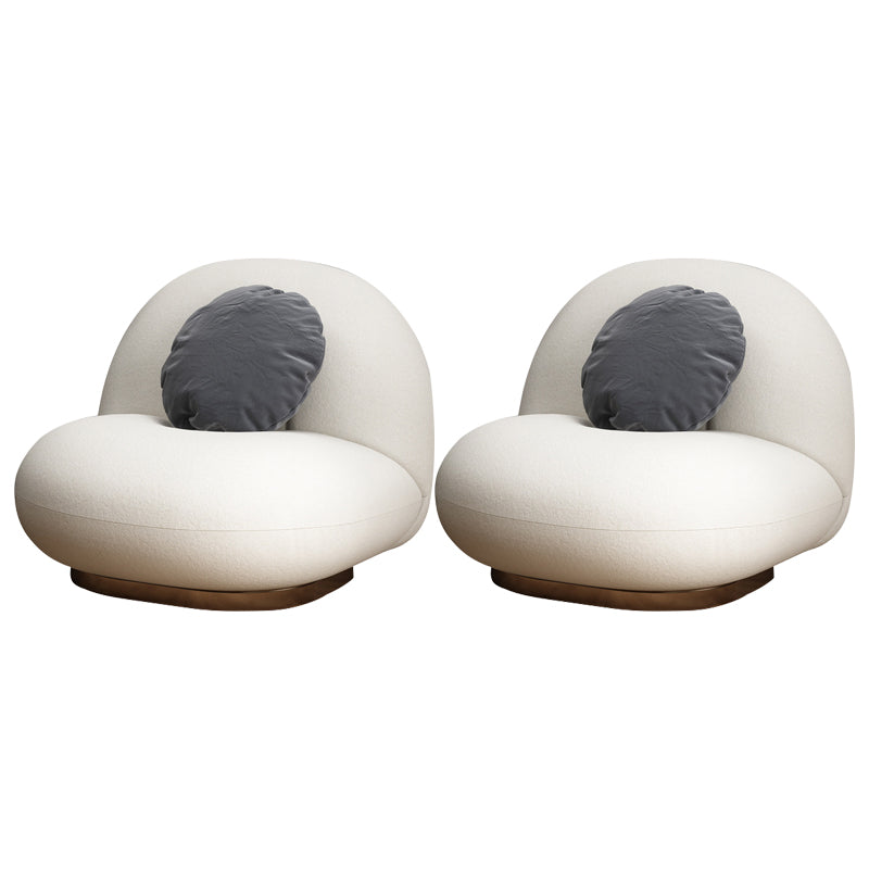 32.67" Wide Parsons Chair Wool Arms Included Chair for Living Room