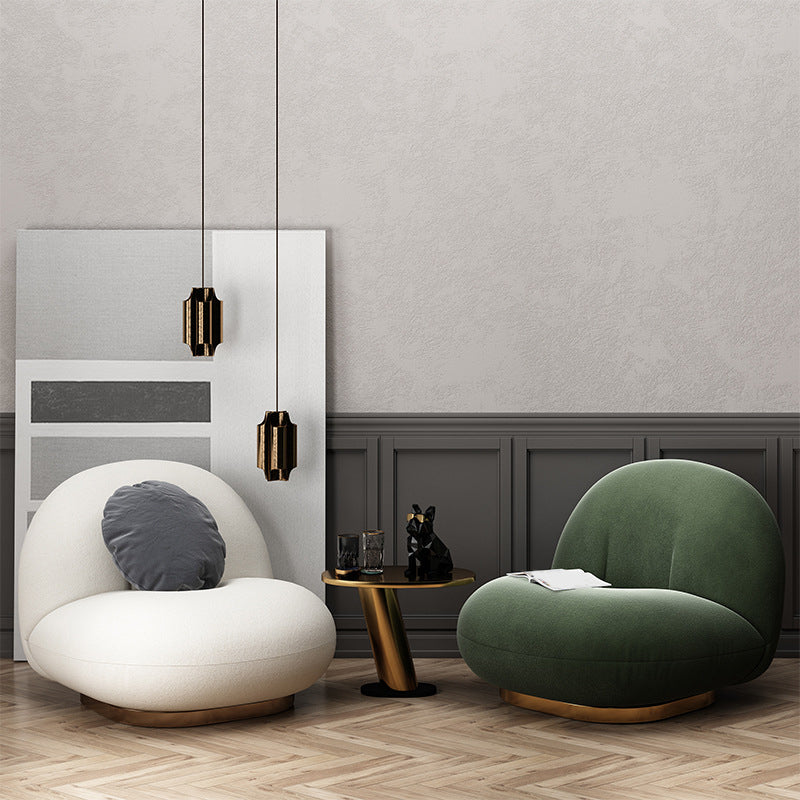 32.67" Wide Parsons Chair Wool Arms Included Chair for Living Room