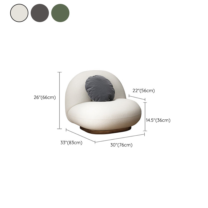 32.67" Wide Parsons Chair Wool Arms Included Chair for Living Room