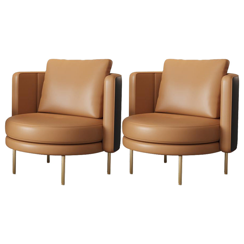 27.55" Wide Parsons Chair Armless Chair with Pillow Back for Living Room