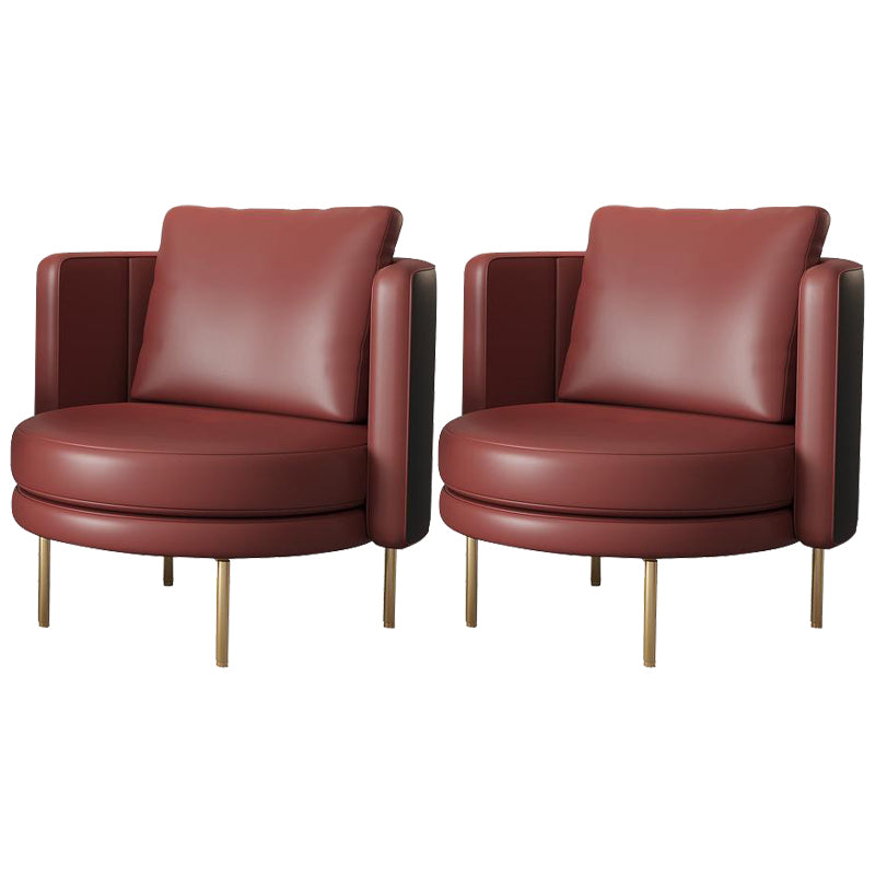 27.55" Wide Parsons Chair Armless Chair with Pillow Back for Living Room