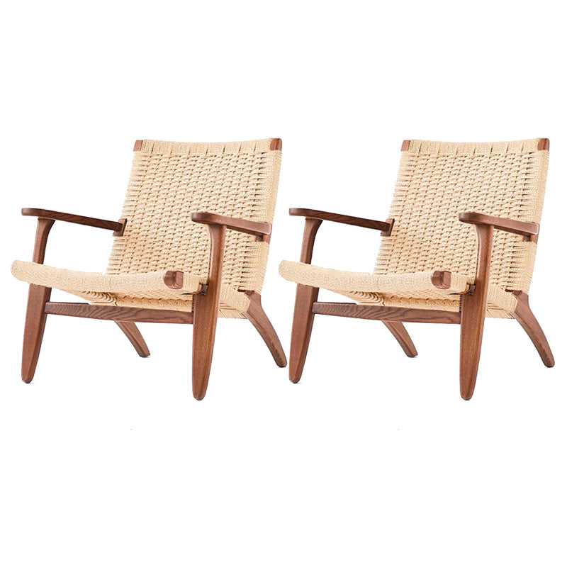 Arms Included Chair Solid Wood Frame Accent Arm Chair, 29.92" Wide