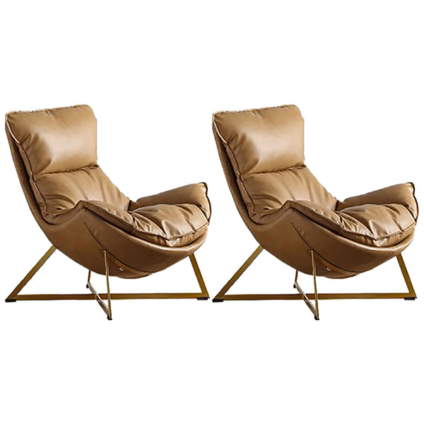 Faux Leather Accent Chair Armless Chair for Living Room, 29.52" Wide