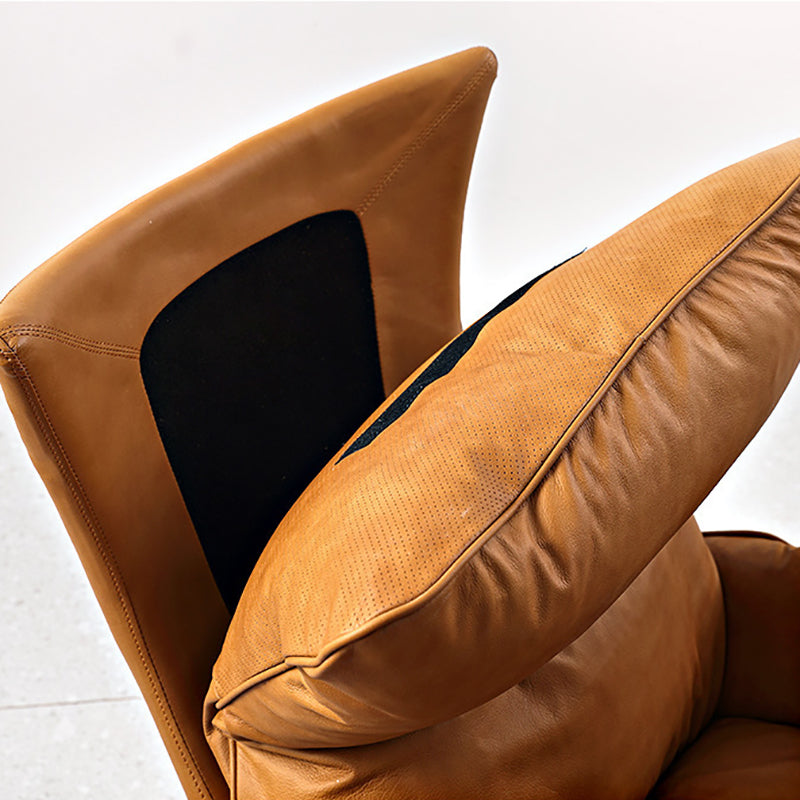 Faux Leather Accent Chair Armless Chair for Living Room, 29.52" Wide