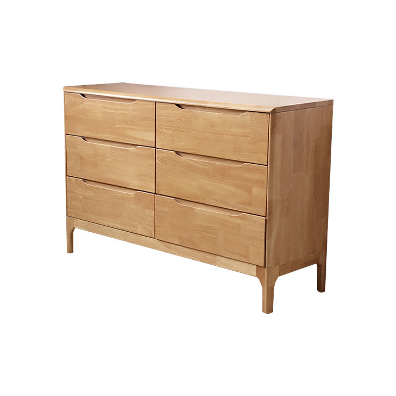 15.7" D Mid-Century Modern Chest Drawers Included Accent Chest in Oak