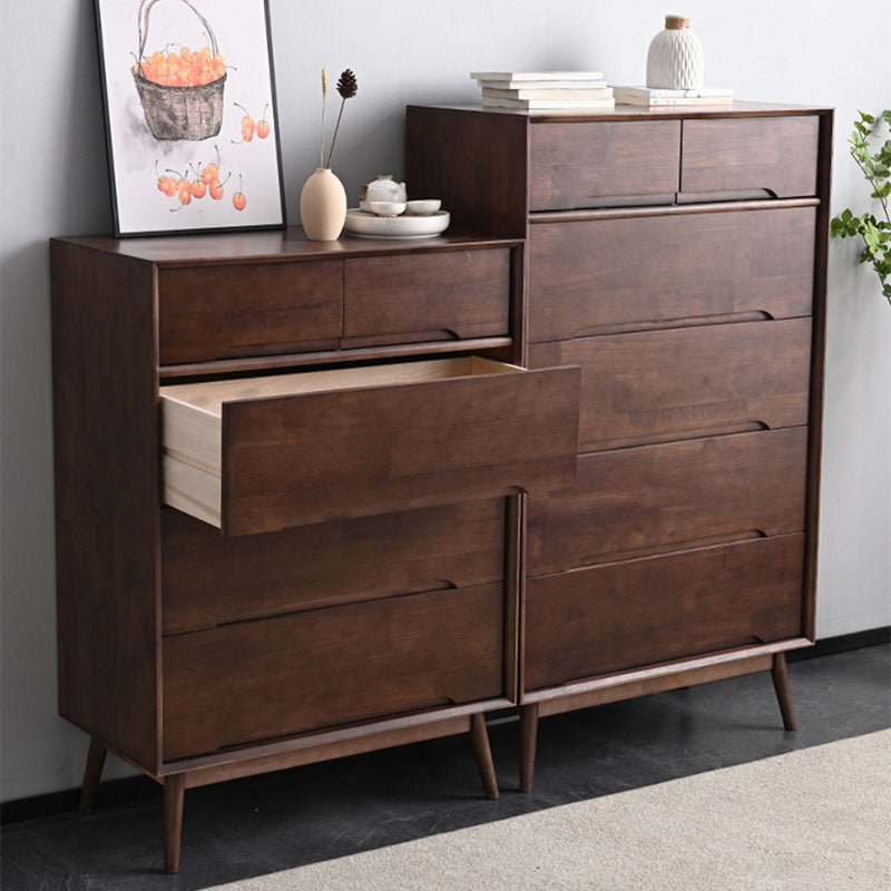 Mid Century Solid Wood Chest 29.5" Wide Drawers Included Chest