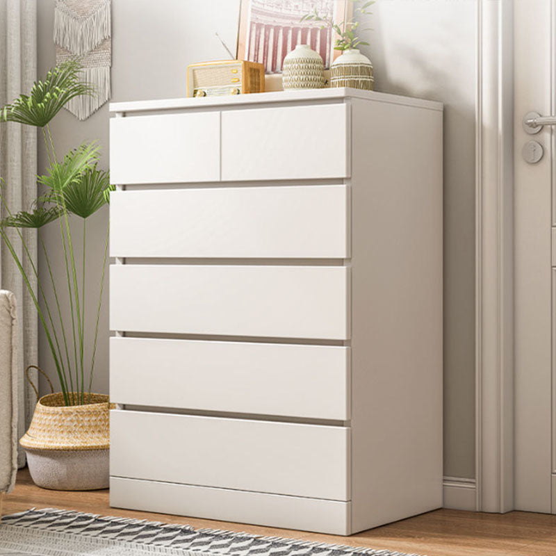 Contemporary 42.9-Inch Tall Wood Accent Chest with 6 Drawers