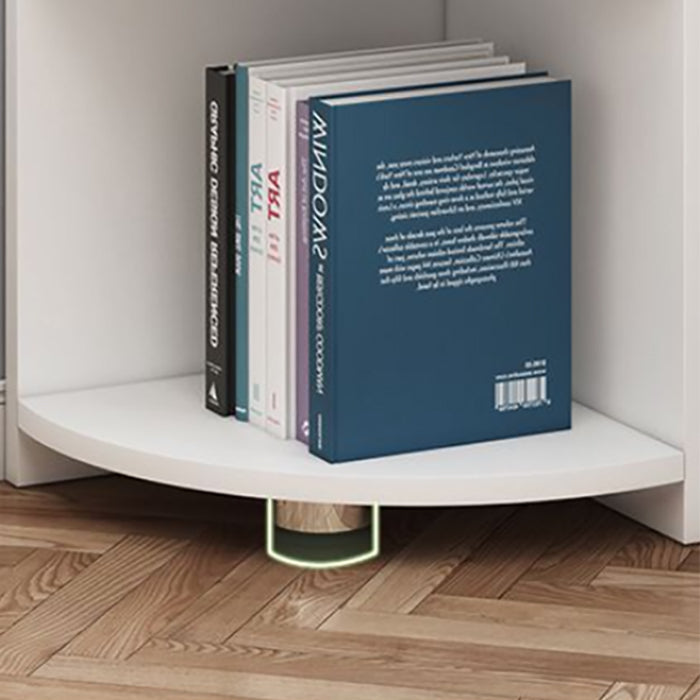 70.9" Tall Corner Triangle Cabinet Contemporary 6 - Shelf Simple Cabinet