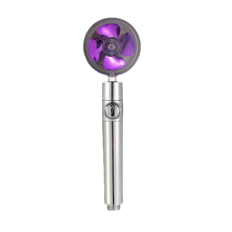 Plastic Handheld Shower Head Standard Round Spray Head with Swivel
