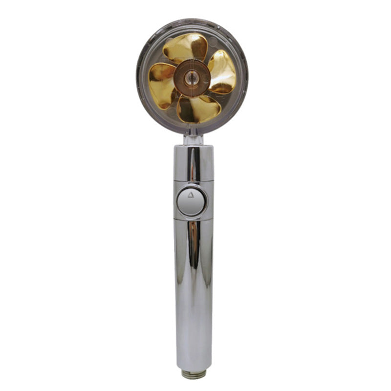 Plastic Handheld Shower Head Standard Round Spray Head with Swivel