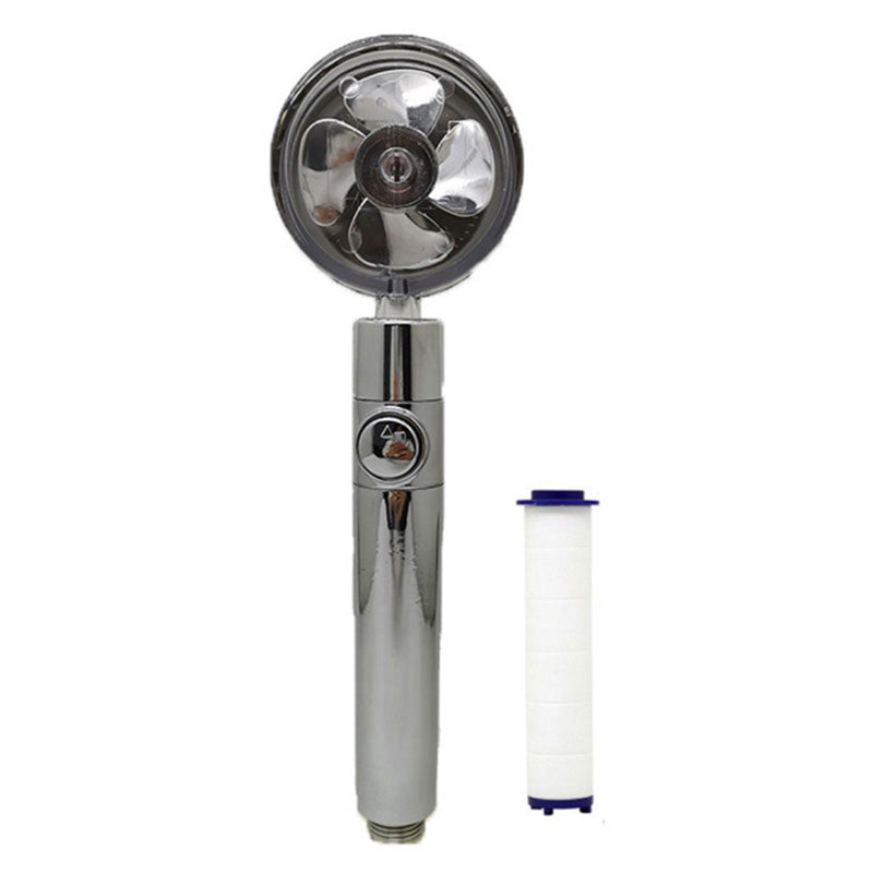 Plastic Handheld Shower Head Standard Round Spray Head with Swivel
