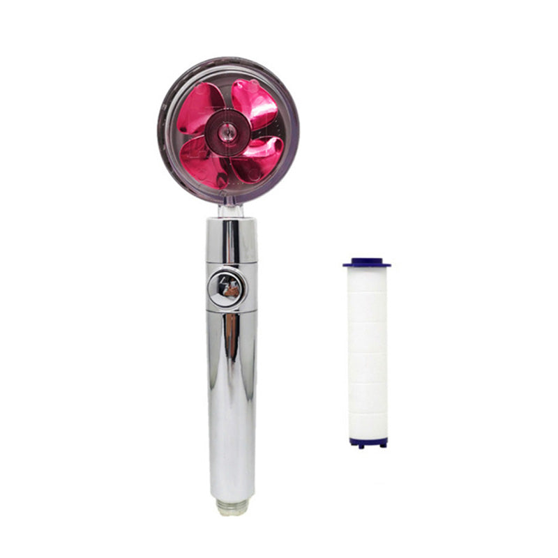 Plastic Handheld Shower Head Standard Round Spray Head with Swivel