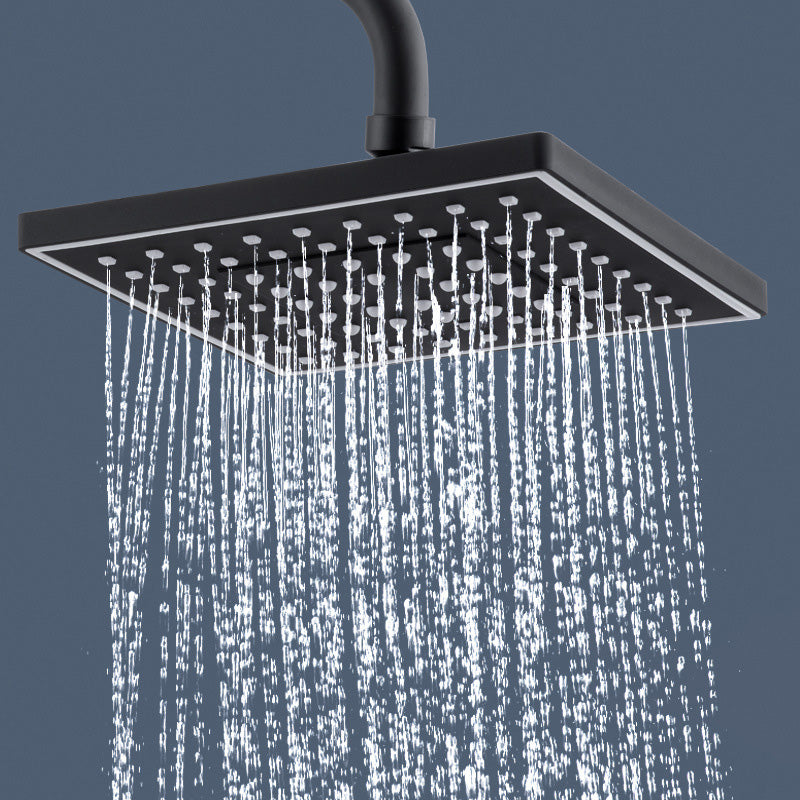 Contemporary Style Shower Head Plastic Fixed Shower Head with Shape of Round and Square